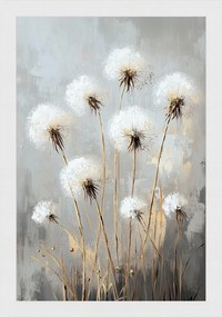 Poszter Keret Fa Grafika Természet Kert Virágok Pitypang Boho 40x60