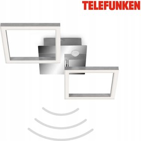 Telefunken Led mennyezeti lámpa 47cm, 12W, szenzoros, króm-alumínium, TF318508TF