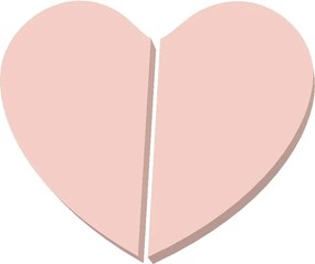 Fa gombok szekrény fogantyúk Szív Púder Rózsaszín Gyártó