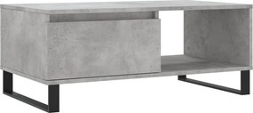 vidaXL betonszürke szerelt fa dohányzóasztal 90x50x36,5 cm