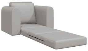 Padlós Sofa Ágy 2 az 1-ben Felhőszürke 98x71x83 cm Textil