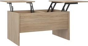 vidaXL sonoma tölgy színű szerelt fa dohányzóasztal 80 x 50 x 42,5 cm