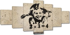 Festmények 210x100 Banksy A szeplős lány