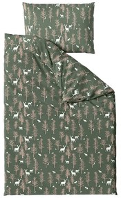 Mikroszálas ágyneműhuzat OAK DEER sötétzöld Ágyneműhuzat mérete: 70 x 90 cm | 140 x 200 cm