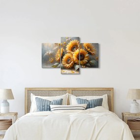 Kép - Napraforgók festménye (90x60 cm)
