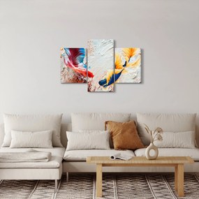 Kép - harcoló hal (90x60 cm)
