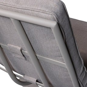 Világosszürke fém kerti fotel Coosa – Exotan