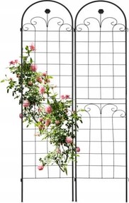 Pergola fém kúszónövény rács 180 cm kertbe 2db
