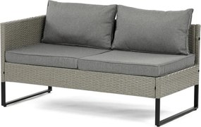 Kerti bútor garnitúra, polyrattan, szürke, AZS-A1915 GREY