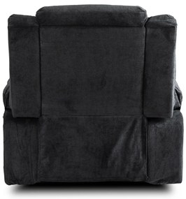 Elektromosan Vezérelhető Masszázsfunkciós Relaxfotel Sötétszürke Színben. JASPER