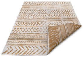 Okkersárga-fehér kültéri szőnyeg 80x150 cm Biri – NORTHRUGS