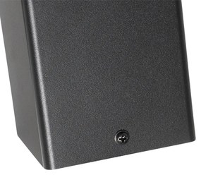 Kertállólámpa fekete 50 cm IP44 füstüveggel - Denmark