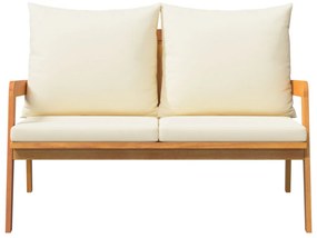 Kerti Pad párnákkal 115x65x71 cm Tömör Akácfa