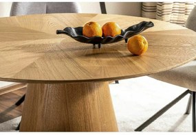 Kerek étkezőasztal ANGEL 120x120 cm, tölgy dekoráció