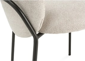 Fekete-krémszínű étkezőszék szett 4 db-os Daia – Marckeric