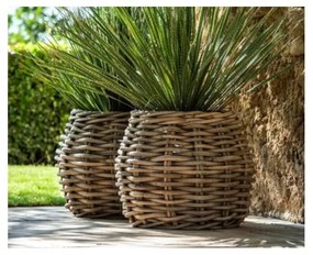 Grande Fiore műrattan kerti kaspó - Bonami Essentials