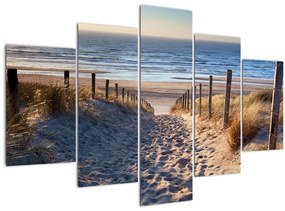 Kép - Út az északi-tengeri strandra, Hollandia (150x105 cm)