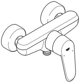 GROHE 33569002 - EURODISC COSMOPOLITAN DN 15 zuhanycsaptelep, fényes króm