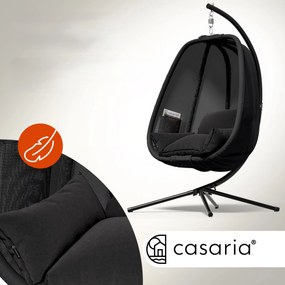 Deuba Alvie függőfotel 190x140x110 cm - fekete