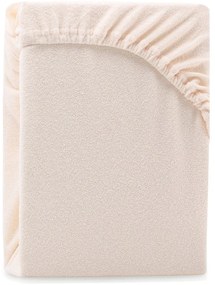 Bézs gumis frottír lepedő 140x200 cm Ruby – Restilo