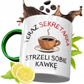 Zöld Bögre Titkárnőnek Születésnapi Ajándék Nyomtatott Fotóval