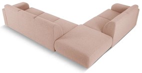 Rózsaszín buklé sarokkanapé (bal oldali) Molino – Micadoni Home