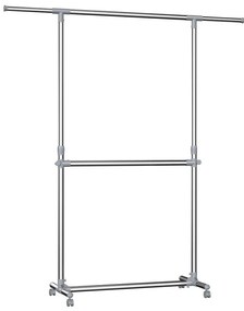 Mobil álló fogas LINEA, ezüstszínű
