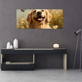Kép - Boldog kutyus (120x50 cm)