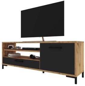 Tv szekrény/asztal Cascade (lancester tölgy + fekete). 1098746