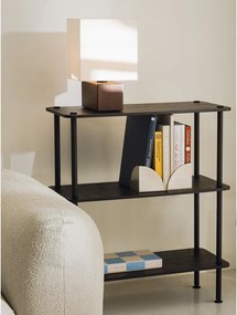 Natúr színű polcos állvány tölgyfa dekorral 80x90,5x35 cm Teidi – noo.ma