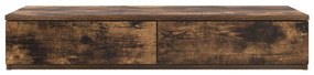 Fiókos Éjjeli Asztal Füstölt Tölgy 80x36,5x16,5 cm Műszaki Fa