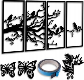 Vászonkép Áttört 175x84 cm Dekorációs Panel Nappali Képek Falra Levelek