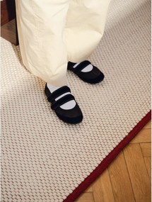 Piros-bézs kézi szövésű gyapjú szőnyeg 140x200 cm Lenu – noo.ma