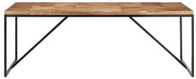 tömör akác és mangófa étkezőasztal 200 x 90 x 76 cm
