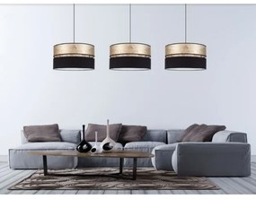 Csillár zsinóron LIMA 1xE27/60W/230V arany/fekete