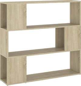 vidaXL sonoma tölgy színű térelválasztó könyvszekrény 100 x 24 x 94 cm
