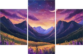 Kép - Lila táj (90x60 cm)