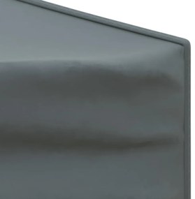 antracitszürke összecsukható partisátor oldalfalakkal 2 x 2 m