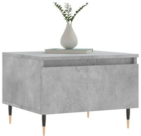 2 db betonszürke szerelt fa dohányzóasztal 50 x 46 x 35 cm