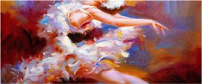 Kép - Balerina, festmény (120x50 cm)