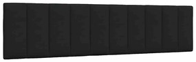 fekete szövet fejtámla párna Hanko 200 cm