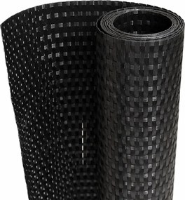 vidaXL 5 db fekete polyrattan erkélyparaván 255 x 19 cm