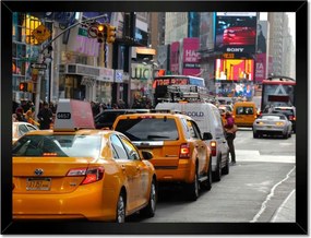 Poszterek keretben 40x30 New York taxik