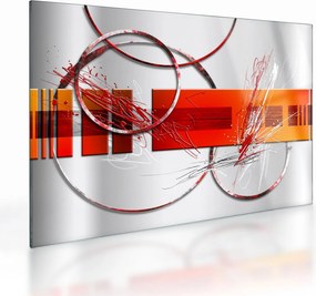 Absztrakt kép (üvegen) (70x50 cm)