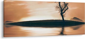 Egy fa képe egy szigeten (120x50 cm)