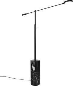 Fekete LED állólámpa (magasság 145 cm) Fiore – Trio Select