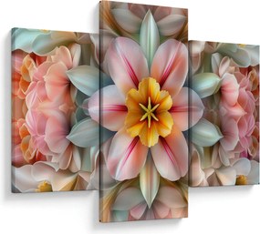 Kép - Kaleidoszkópos virág (90x60 cm)