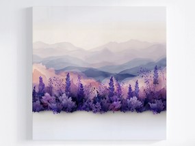 Poszter Tájkép Természet Hegyek Rét Növények Virágok 40x40