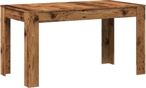 vidaXL antik fa színű szerelt fa étkezőasztal 140 x 74,5 x 76 cm