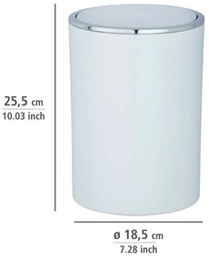 Fehér műanyag szemetes 5 l Inca – Wenko